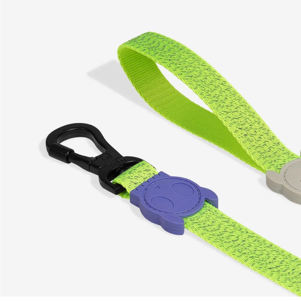 NWT ZeeDog NOX Lumen Reflective Leash Large /Lime - Picture 3 of 10